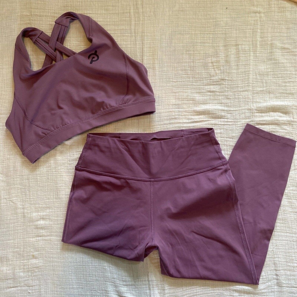 Women's Purple Sports Bra and Leggings Set